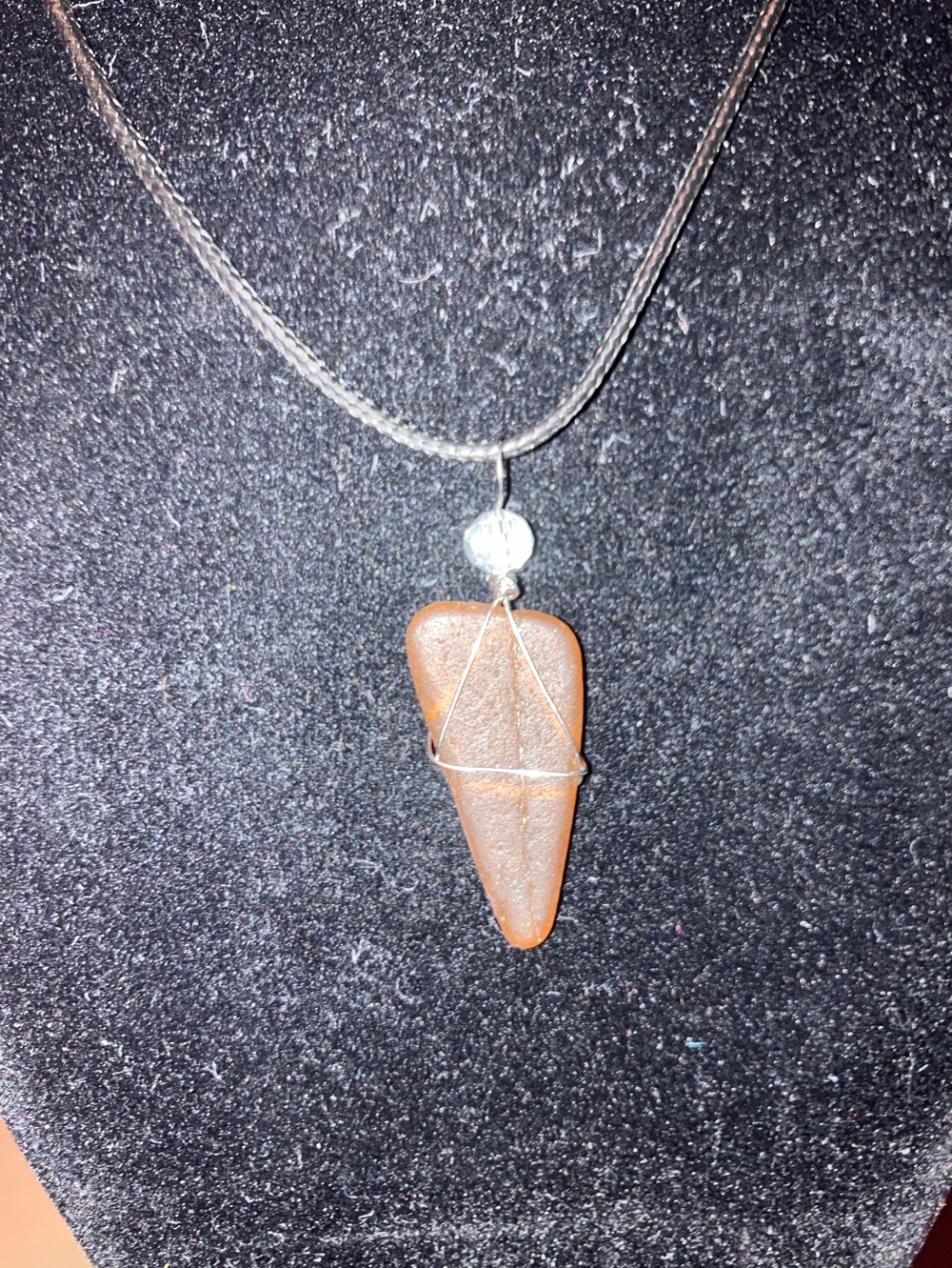 #128 handmade seaglass necklace